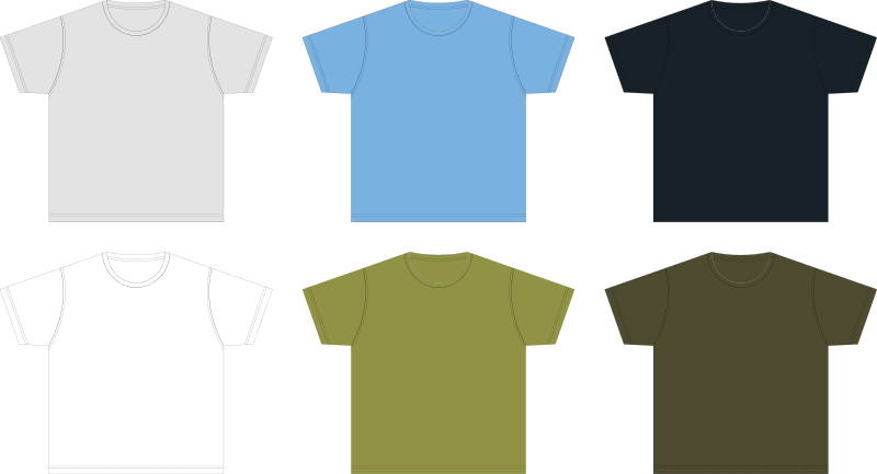 Medium Image - T Shirt M Size Template (800x433)