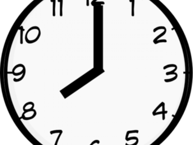 Clock Clipart 8 O Clock - Clock Face 4 O Clock (640x480)