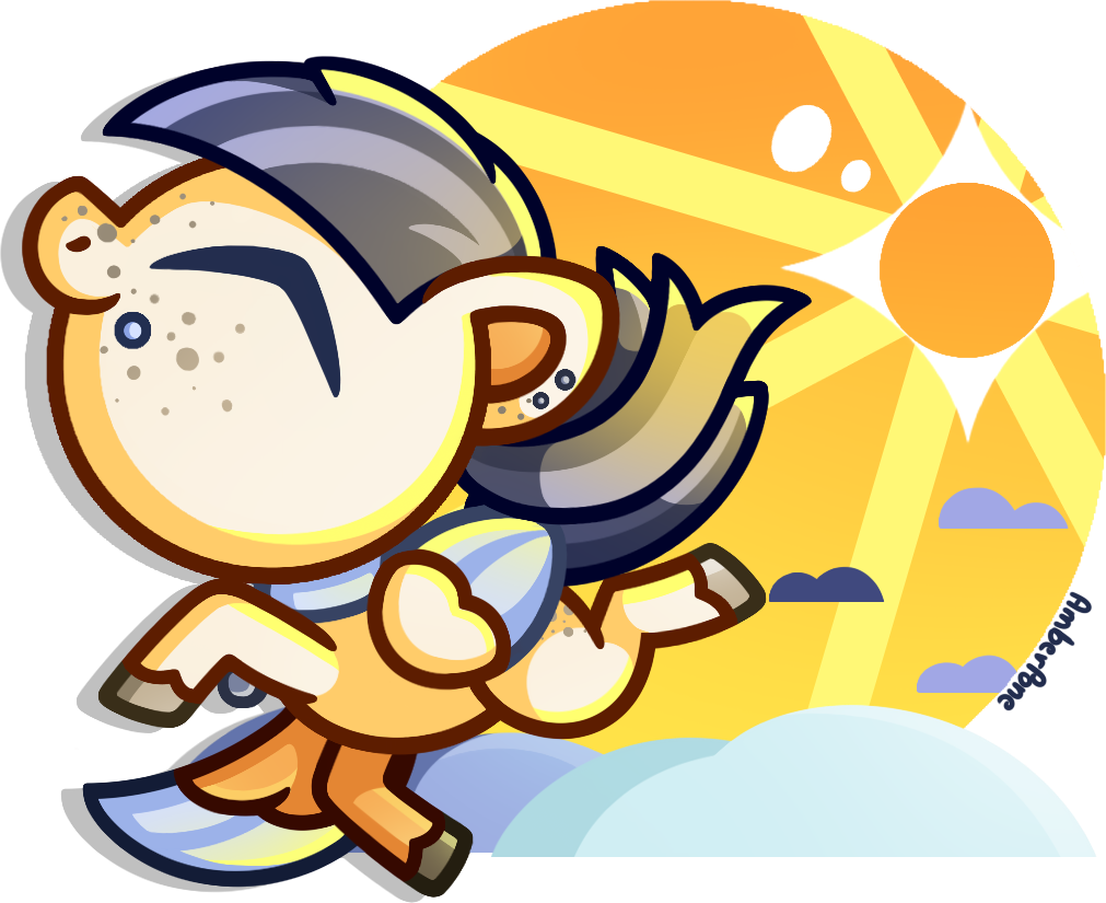 Amberpone, Big Head, Blank Flank, Blue, Cloud, Collar, - Personal Computer (1011x825)