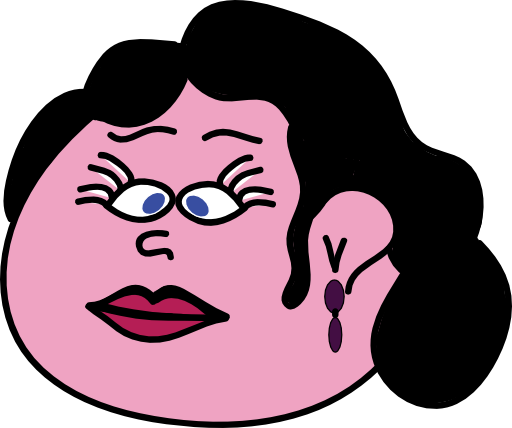 Big Woman With Earings - Big Woman With Earings (512x428)