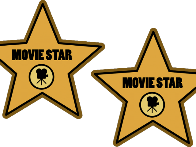 Stars Clipart Hollywood - Hollywood Walk Of Fame Star Png (640x480)