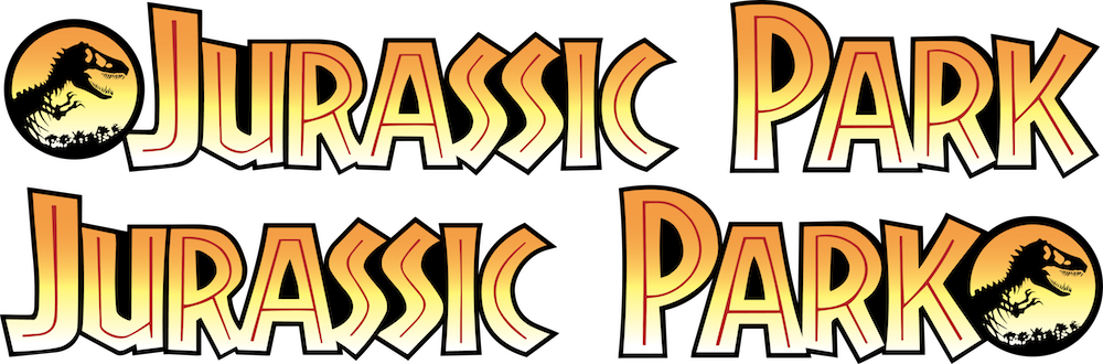 Jurassic Park Explorer Door Logos - Jurassic Park Logo Car Png (1000x330)