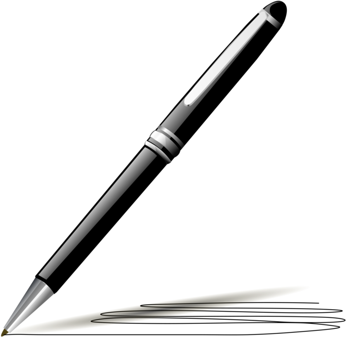 Paper Pens Writing Quill Ballpoint Pen - Pen Clip Art (750x750)