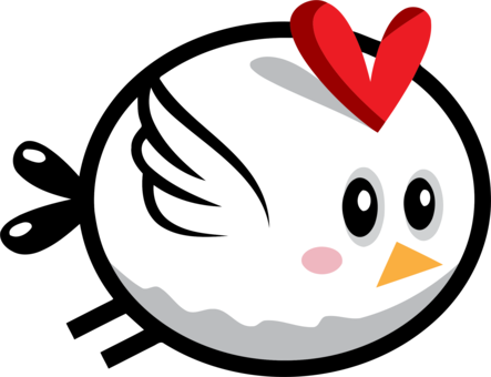 Flappy Bird Hot Chicken - Flappy Bird Clipart Png (443x340)