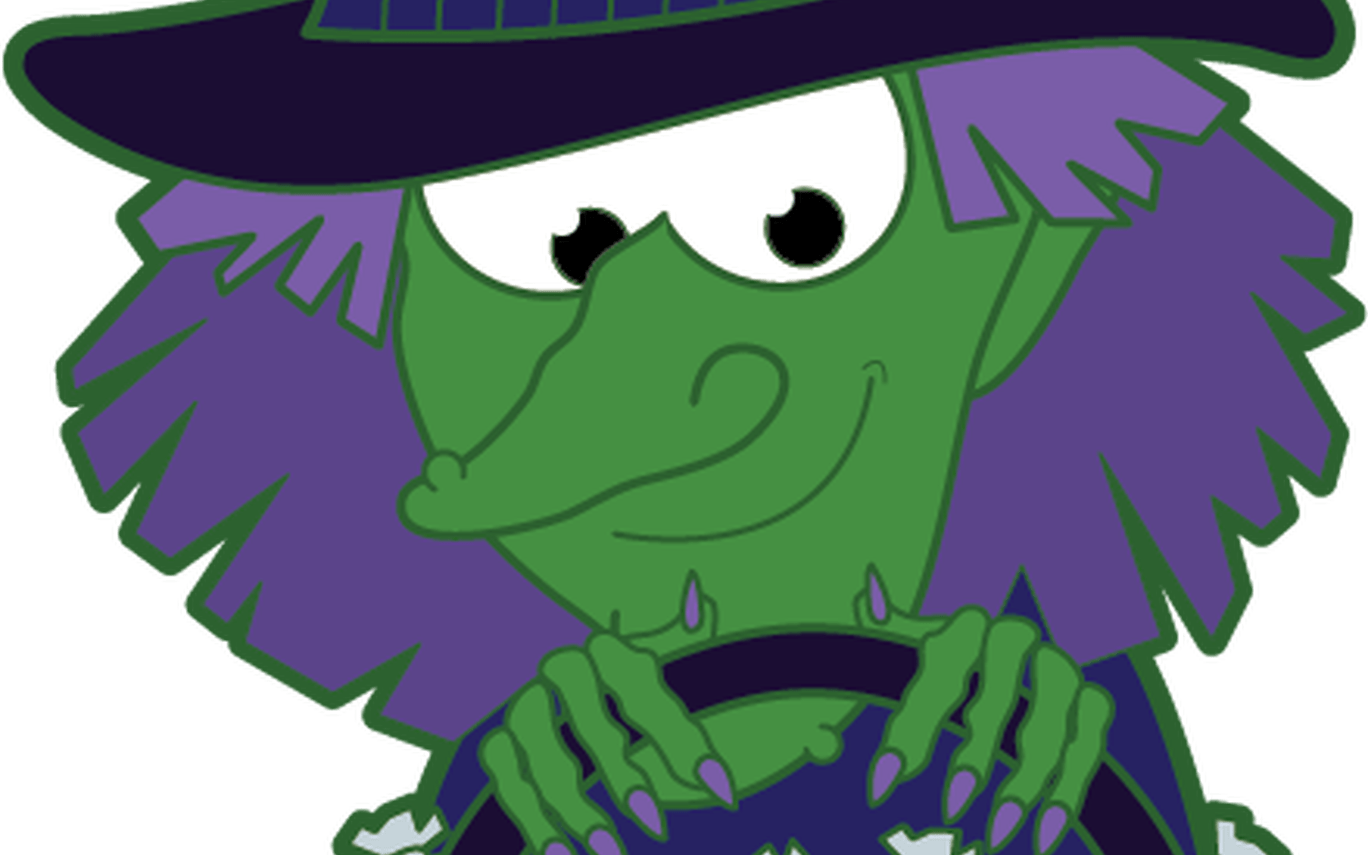 Witch Hat Clipart Halloween Sweet Pencil And In Color - Clip Art (1368x855)