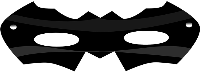 Batman Mask Clipart Ghost Mask - Me And Superhero Baby Blanket (680x340)