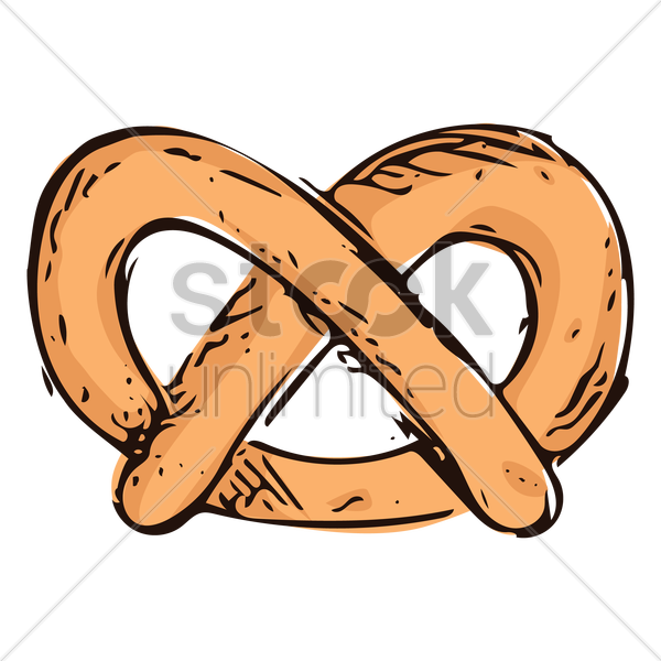 Cartoon Clipart Food Clip Art - Pretzel (600x600)