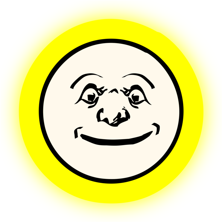 Full Moon Smiley Computer Icons - Moon Clip Art (751x750)