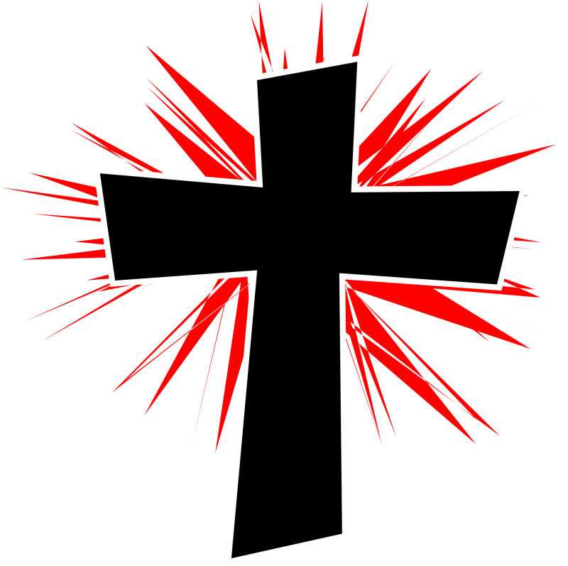 Pin Glow Clip Art - Christian Cross (800x797)