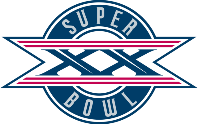 Superbowl Xx - Super Bowl Xx Logo (640x400)