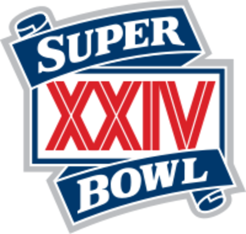 1990 Superbowl - Super Bowl Xxiv Logo (505x480)