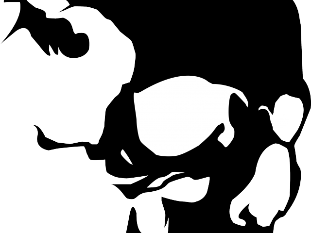 Skeleton Head Clipart Child Friendly - Vinyl Record Skull Art (640x480)