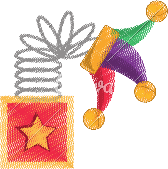 Drawing Surprise Box Hat Jester April Fools - Drawing (800x800)