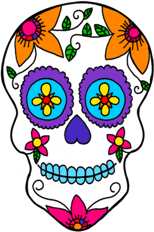 Sugar Skull Clipart Mexican Skull - Sugar Skull Mask Clipart (640x480)