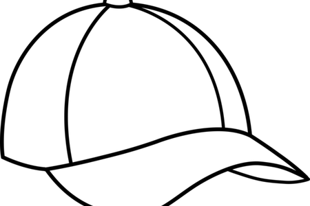 Collection Of Free Cap Drawing Black And White - Black And White Hat Clipart (450x300)