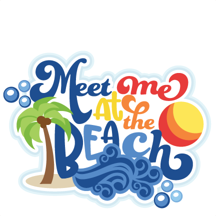 Banner Black And White At The Beach Clipart - Scrapbook Beach Clipart Pdf (432x432)