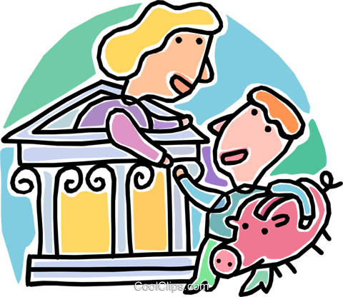 Young Man Opening A Bank Account Royalty Free Vector - Savings Account (480x416)