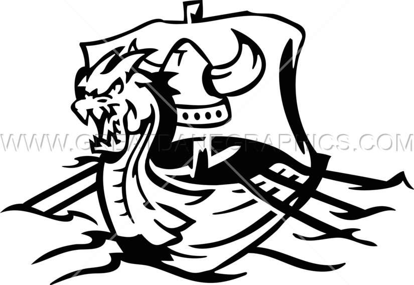 Viking Ship - Vikings Ships Black And White Clipart (825x568)