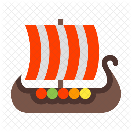Viking Ship Clipart Svg - Viking Boat Icon (512x512)