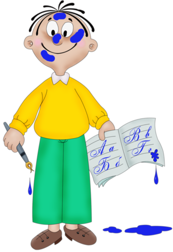 Personnages, Illustration, Individu, Personne, Gens - Мальчик Неряха (344x500)