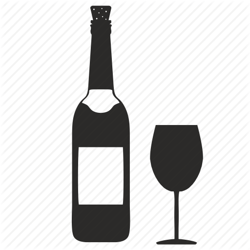 Wine Icon Png Clipart Wine Glass Champagne - Wine Bottle Icon Transparent (512x512)