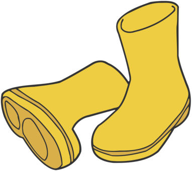 Wellington Boot Shoe Cowboy Boot Clothing - Yellow Rain Boots Clipart (382x340)