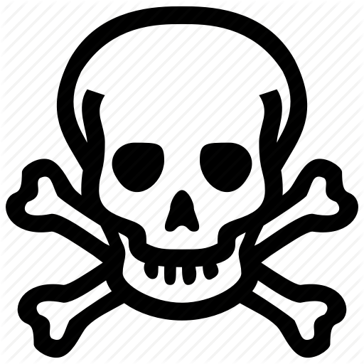 Danger Sign Skull Clipart Skull And Crossbones Hazard - Skull And Crossbones Do Not Enter (512x512)