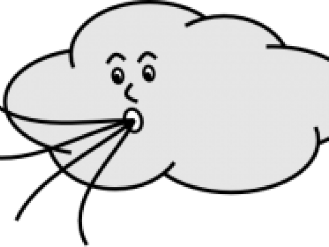 Wind Clipart Leave - Wind Clip Art Transparent (640x480)