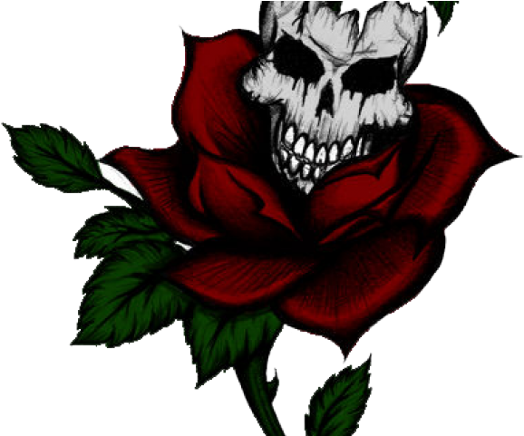 Rose Tattoo Clipart Leave - Transparent Tattoo Of A Rose (640x480)