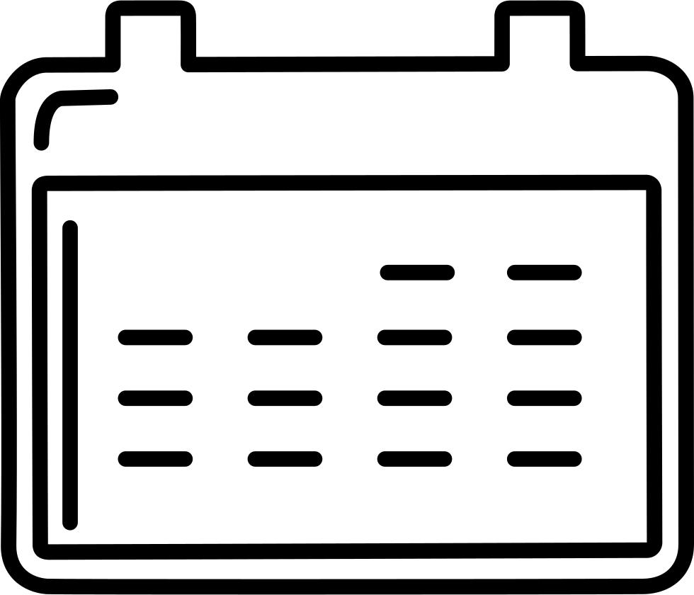 Free Stock Calendar Transparent Outline - Calendar Outline Transparent White (980x840)