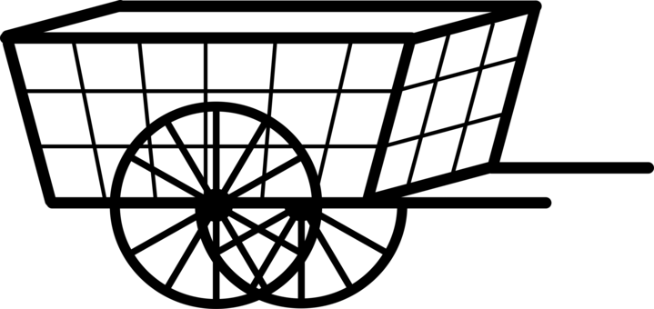 Shopping Cart Ox Computer Icons Download - Cart Black And White Clip Art (719x340)