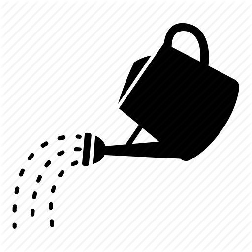 Watering Can Icon Clipart Watering Cans Computer Icons - Free Black And White Clipart Watering Garden (512x512)