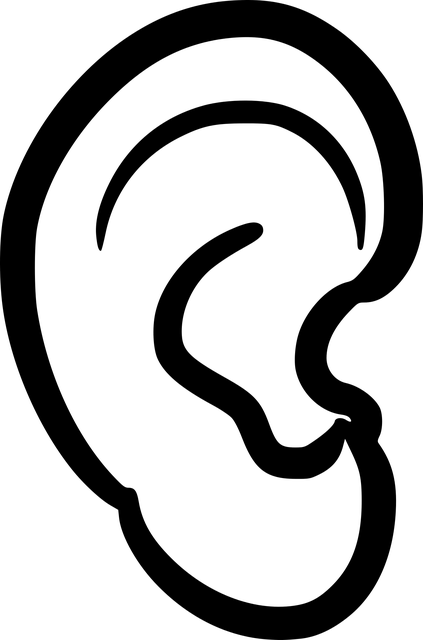 Listening Ear - Ears In Black And White (423x640)