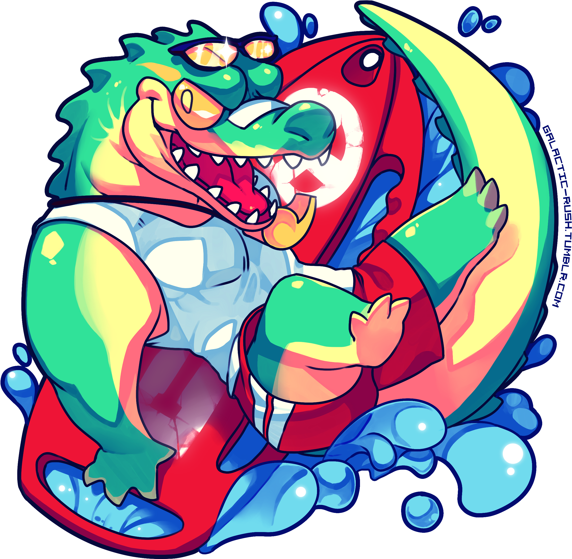 Pool Party Renekton - Pool Party Renekton Art (2595x2582)