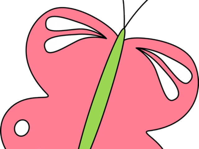 Pink Butterfly Clipart - Pink Butterfly Clipart (640x480)
