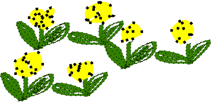 Sunflower M Yellow Leaf Petal Plant Stem - Clip Art (702x340)