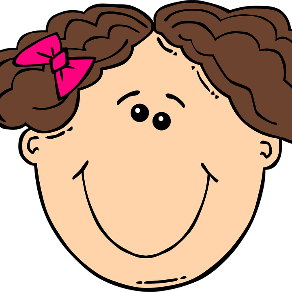 Kid Face Clip Art 19 Thinking Brain Svg Library Download - Face Cartoon (1024x1024)