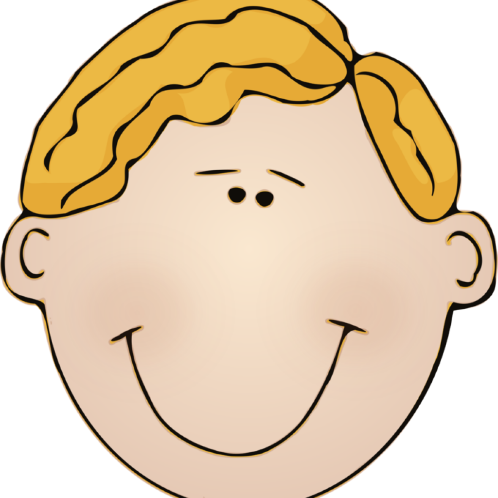 Kid Face Clip Art Smiley Child Face Boy Free Commercial - Boy's Face Clipart (1024x1024)