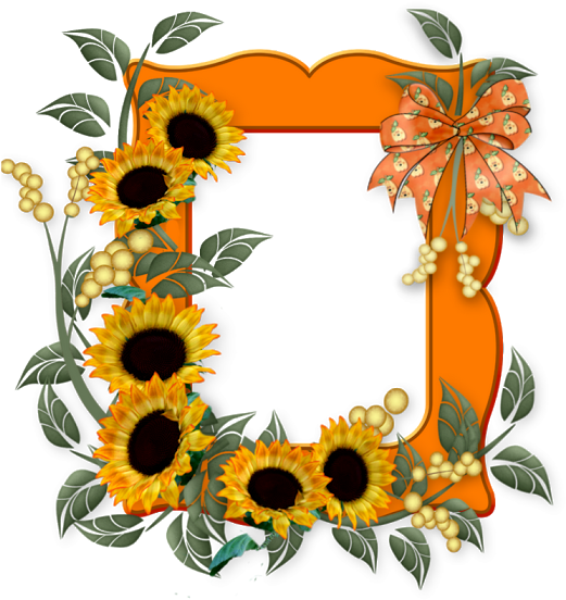 Frames I Calligraphy Drawing, Printable Frames, Classroom - Marcos Para Fotos De Girasoles (530x600)