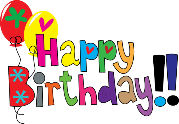 Png Library Download Happy Clipart Nice Art - 16 October Happy Birthday (600x417)