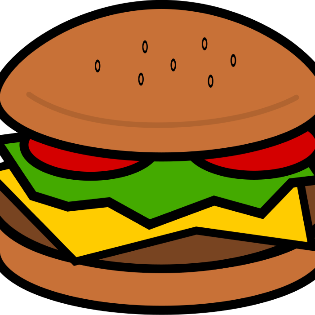 Clip Art Cow Hatenylo Com Animations - Cheese Burger Clip Art (1024x1024)