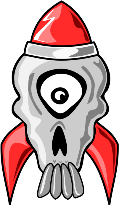 Nuclear Weapon Bomb Sticker Skull Bone - Skull (530x750)