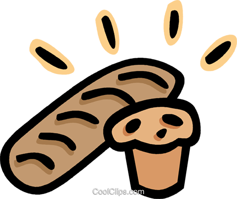 Loaf Of Bread And Muffin Royalty Free Vector Clip Art - Did Napoleon Restore Economic Order (480x403)