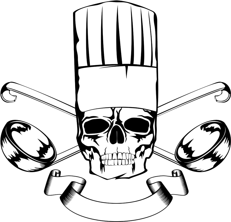 Image Transparent Stock Cook Drawing Skull - Style And Apply Skull With Cowboy Hat Wall Decal, Black (943x1000)
