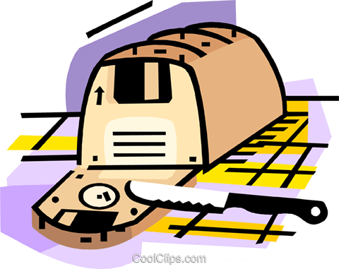 Loaf Of Bread With Sliced Disks Royalty Free Vector - Scarcity (480x381)