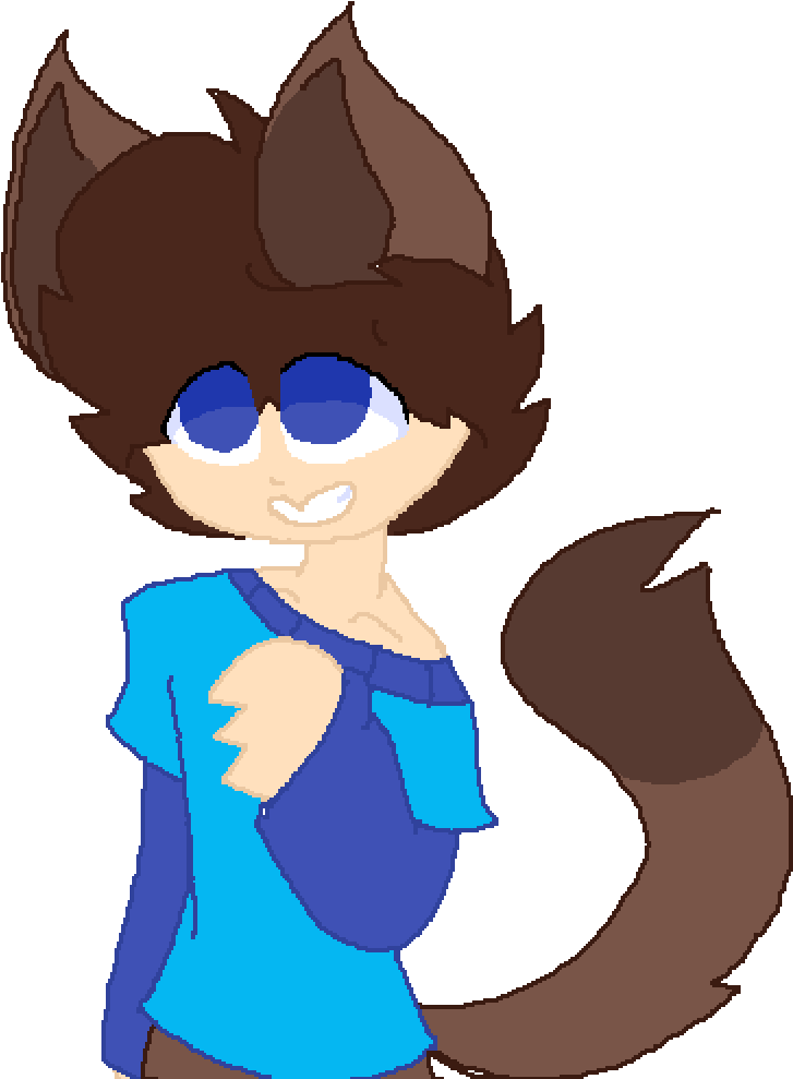 Boy With Cat Ears - Cartoon (1000x1000)