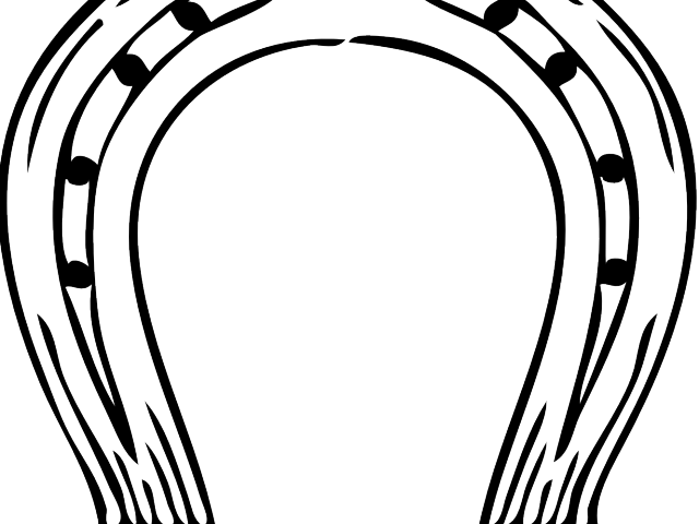 Drawn Horseshoe Lucky Horseshoe - Horseshoe Clip Art (640x480)
