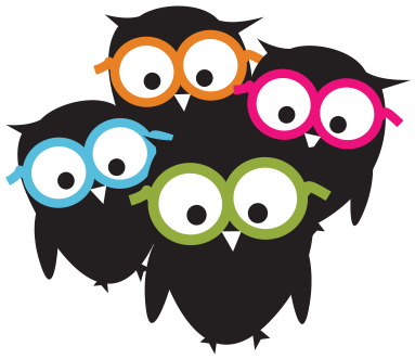Owls-header - Cartoon (424x357)