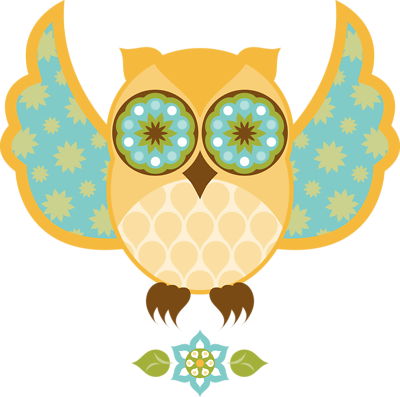 Flying Owl - Bohemian Owl - Framed Tile (400x397)