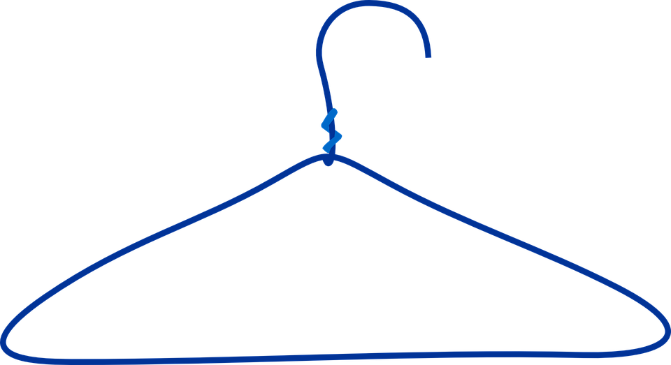 Hook Clipart Clothing - Clothes Hanger Transparent Background (960x523)